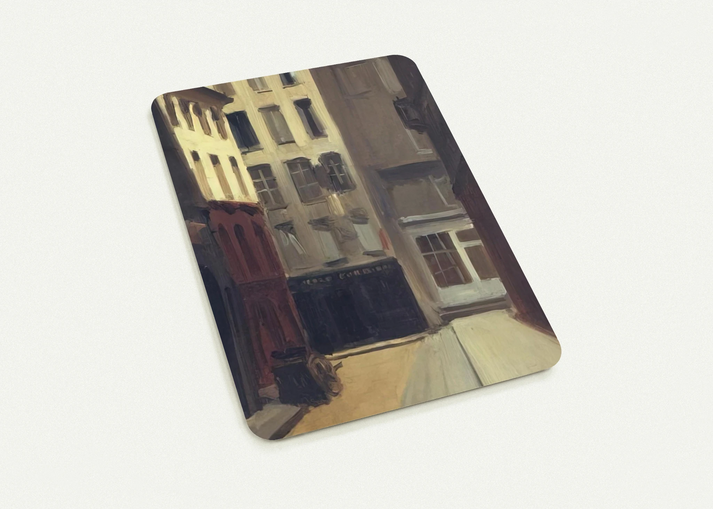 Paris Street By Edward Hopper Pack of 10 Post Cards | Edward Hopper Post Cards | A6 (10.5 x 14.8 cm) - 4.1 x 5.8 inches