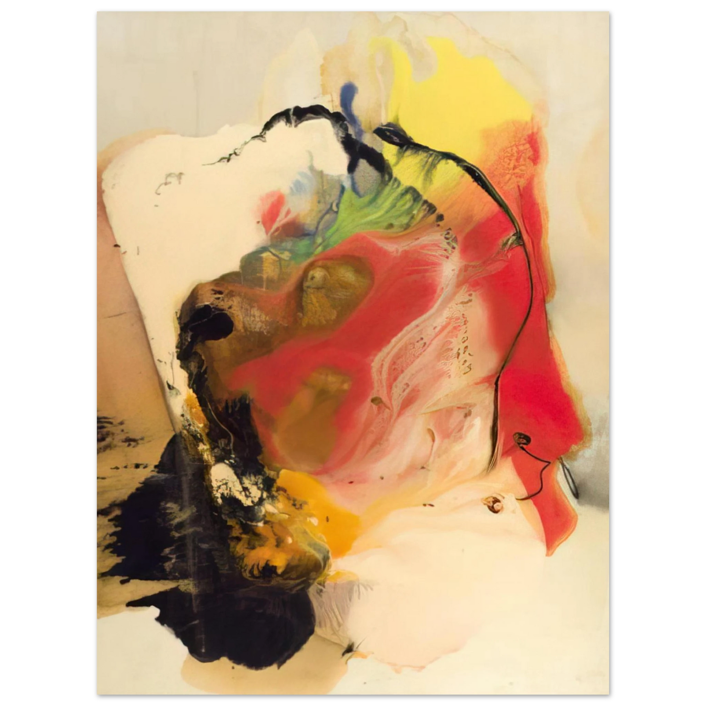 Paul Jenkins - Pompey's Head - 1958 75x100 cm / 30x40inches Fine Art Poster