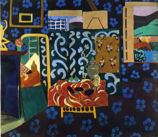 1001 Nights Matisse: The Orientalist Dream in Modernist Color - STILL LIFE WITH AUBERGINES 1911 by Henri Matisse