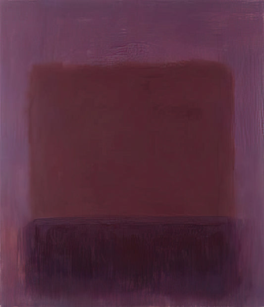 Abstract Mark Rothko: Deciphering the Sublime in Color Field Painting - Purple Brown - 1957 by Mark Rothko