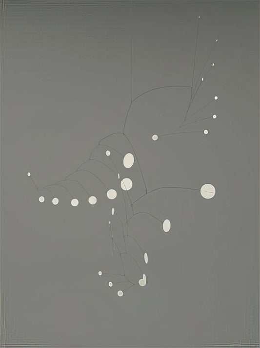 Alexander Calder Drawing: The Line in Motion from Circus to Constellation - SNOW FLURRY 1948 by Alexander Calder