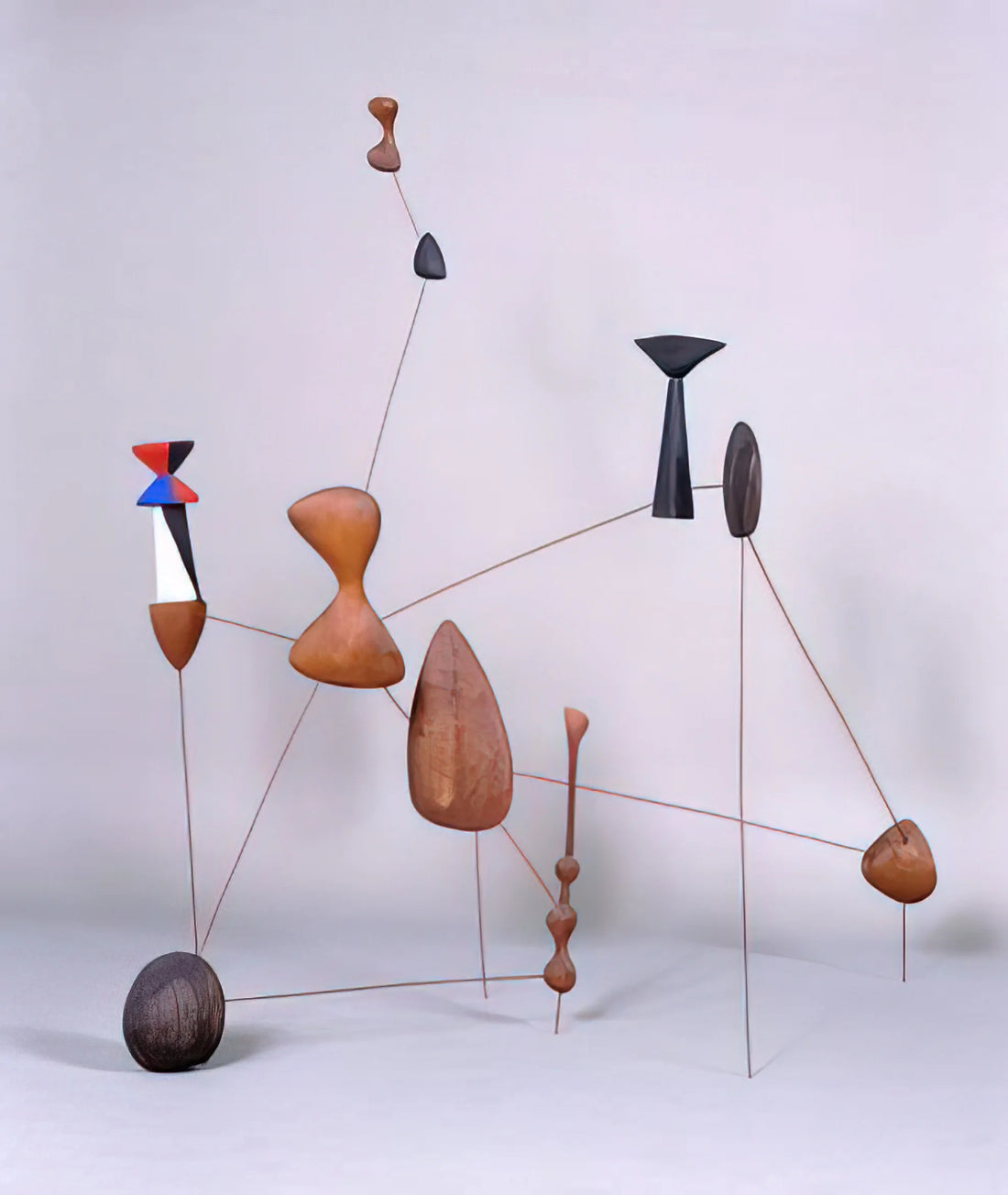 Alexander Calder Mobile Reproduction: The Art of Kinetic Sculpture in Your Home - VERTICAL CONSTELLATION WITH BOMB 1943 by Alexander Calder