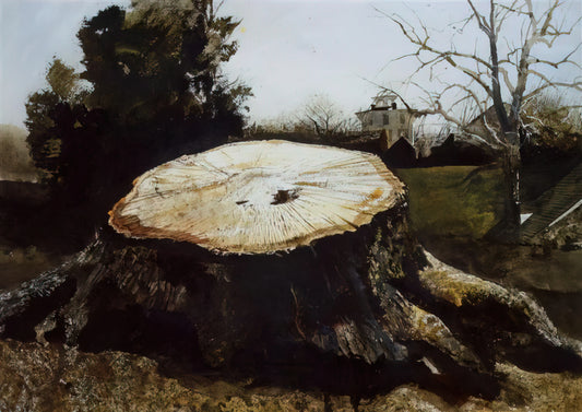 All Andrew Wyeth Paintings: A Comprehensive Guide to the American Master's Oeuvre - THE BIG OAK by Andrew Wyeth