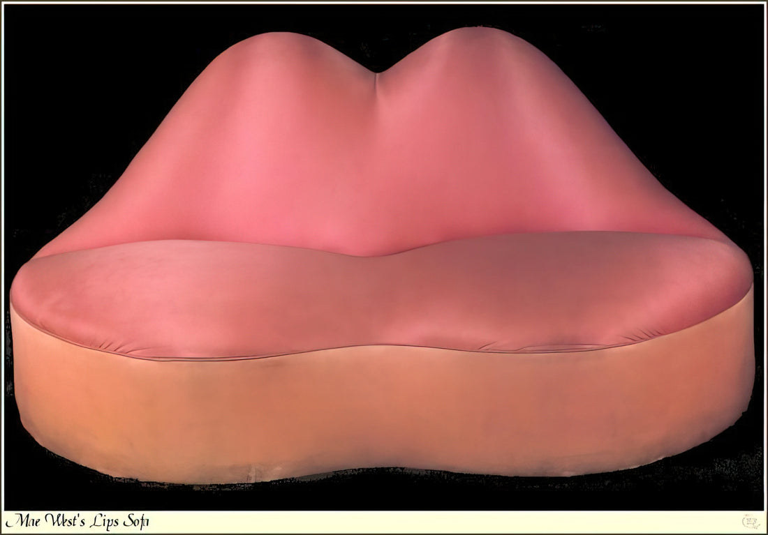 All Dalí Paintings: A Comprehensive Guide to the Surrealist Master's Iconic Works - MAE WEST LIPS SOFA 1937 by Salvador Dali