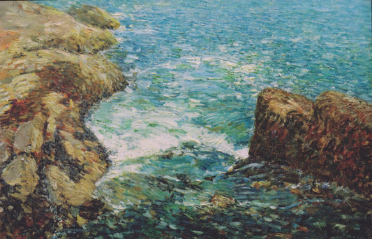Allies Day, Childe Hassam: An American Impressionist's Patriotic Masterpiece - Surf and Rocks by Childe Hassam