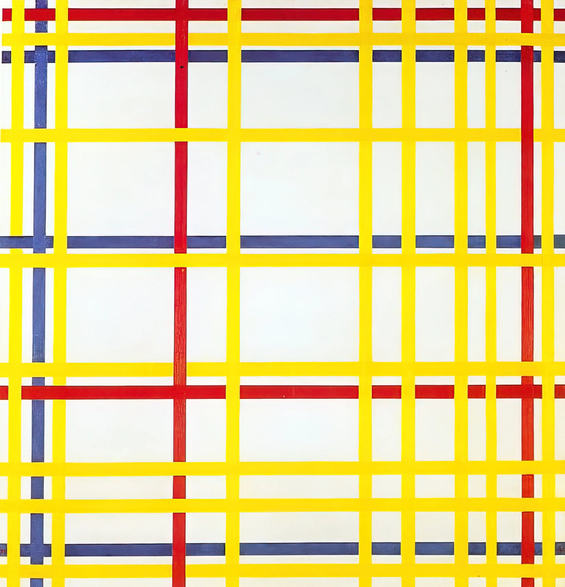 Amaryllis by Piet Mondrian: A Botanical Study in Early Modernism - New York City I by Piet Mondrian