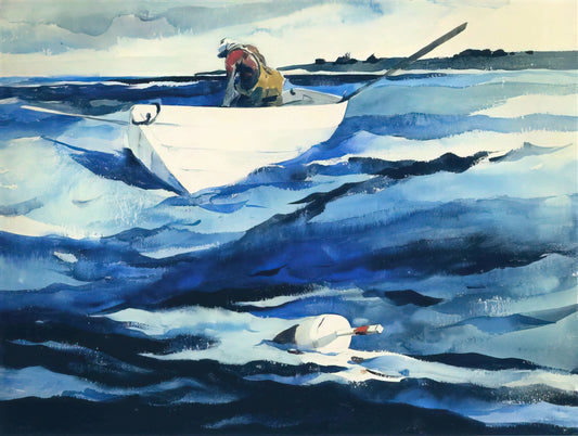 Andrew Wyeth Four Seasons Prints: A Collector's Guide to the Artist's Seasonal Masterpieces - THE LOBSTERMAN by Andrew Wyeth