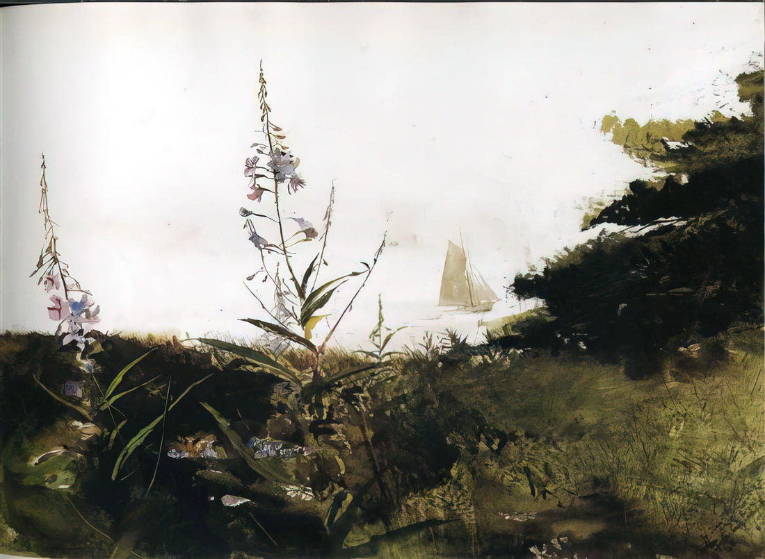 Andrew Wyeth Framed: A Curator's Guide to Displaying His Timeless Art Prints - UNDER SAIL by Andrew Wyeth