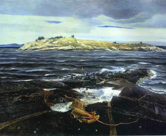 Andrew Wyeth Helga Drawings: The Secret Portrait Series That Redefined American Realism - LITTLE CALDWELLS ISLAND by Andrew Wyeth