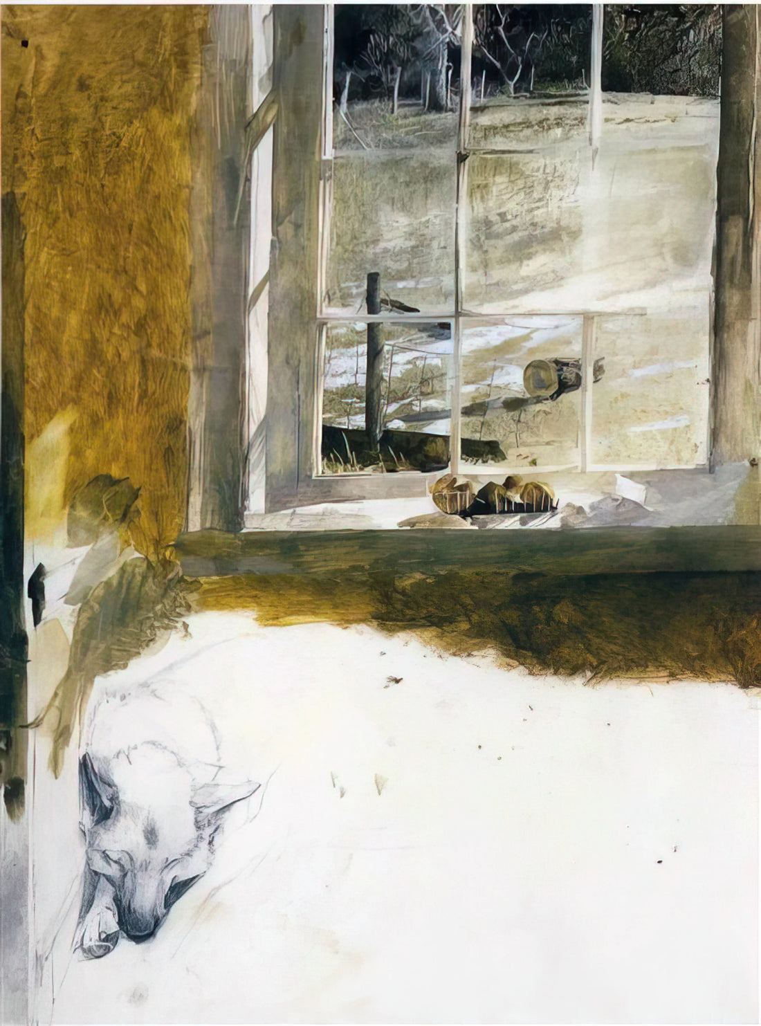 Andrew Wyeth at MoMA: A Curator's Guide to the Master of American Realism - GROUNDHOG DAY 3 by Andrew Wyeth