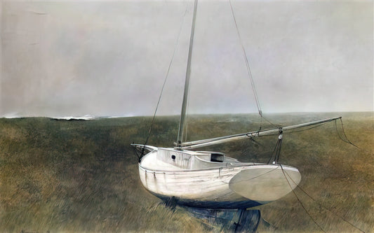 Andrew Wyeth at MoMA: A Master of American Realism in the Modernist Temple - BELOW DOVER 1950 by Andrew Wyeth