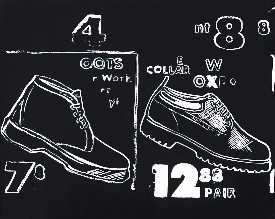 Andy Warhol Animal Prints for Sale: A Collector's Guide to Pop Art Iconography - Work Boots by Andy Warhol