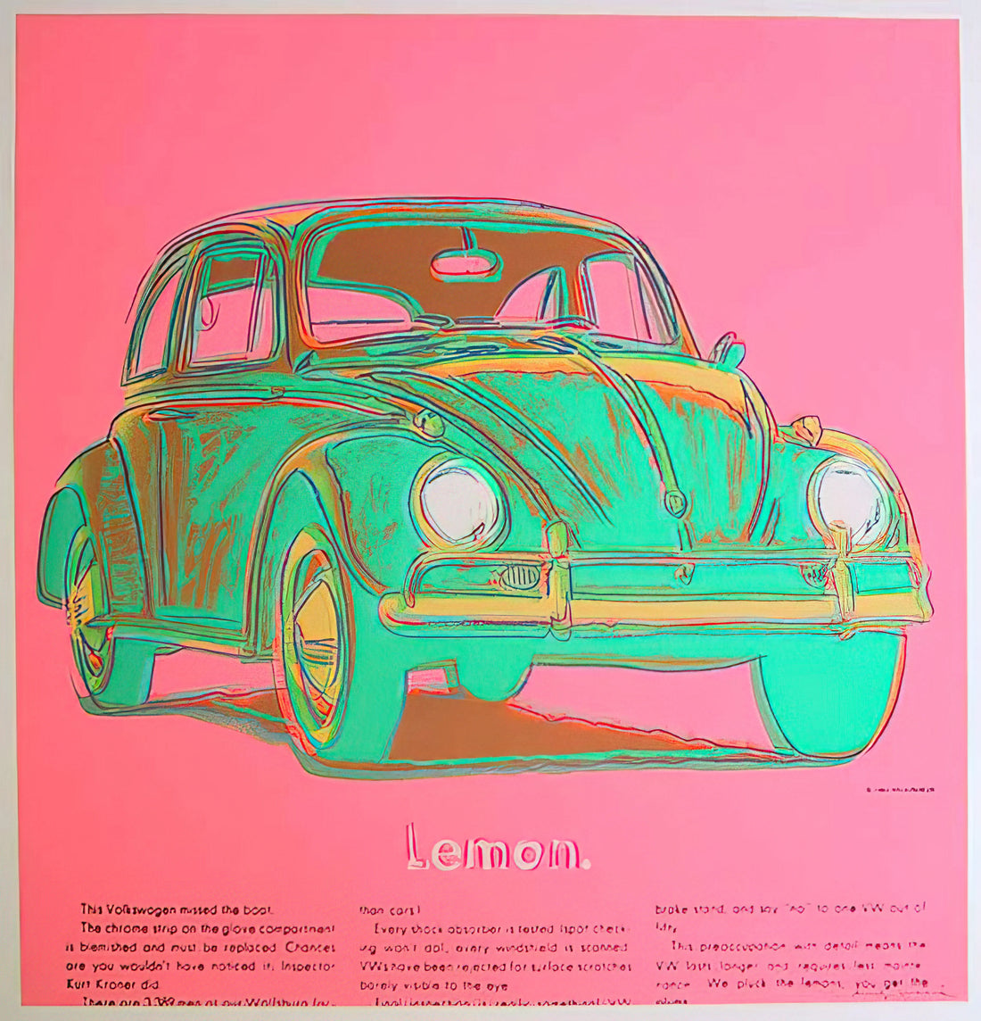 Andy Warhol Flowers Print for Sale: A Collector's Guide to the Iconic Pop Art Series - Volkswagen by Andy Warhol
