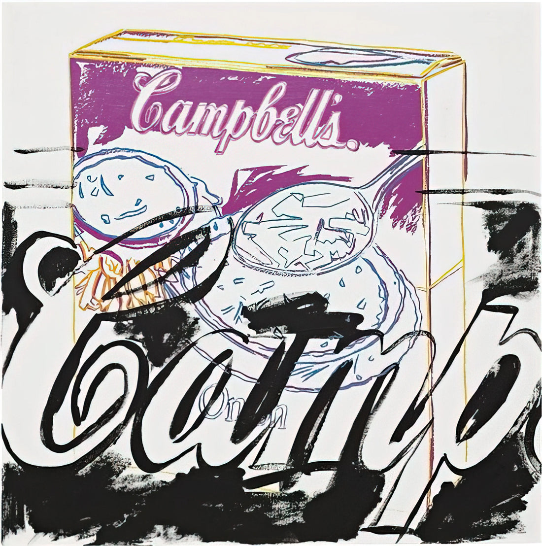 Andy Warhol Halston Print: The Intersection of Pop Art and Fashion - Campell's Onion Soup Box by Andy Warhol