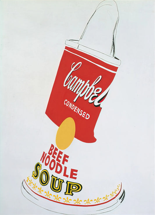Andy Warhol and Victor Hugo: An Unexpected Artistic Dialogue - Crushed Campbell's Soup Can  Beef Noodle  by Andy Warhol