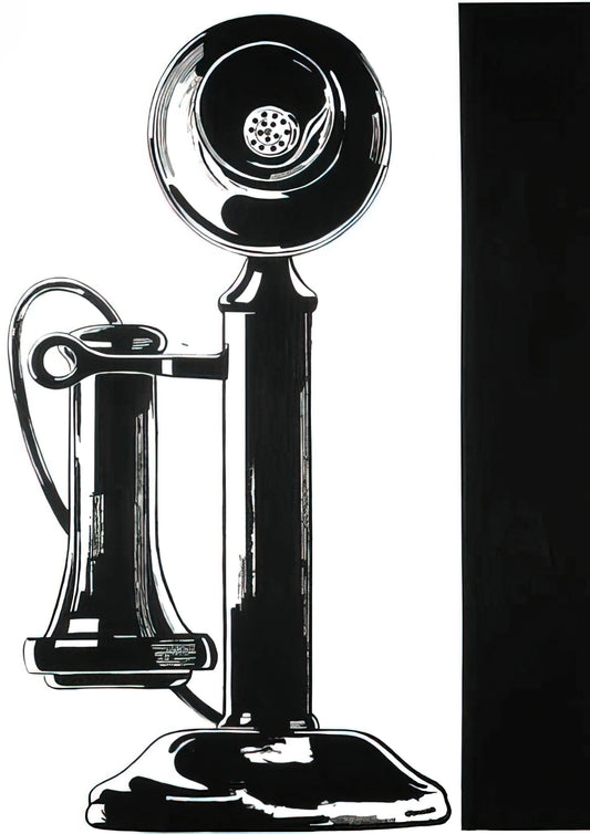 Andy Warhol's James Dean Print: A Pop Art Icon of Rebellion and Celebrity - Telephone by Andy Warhol