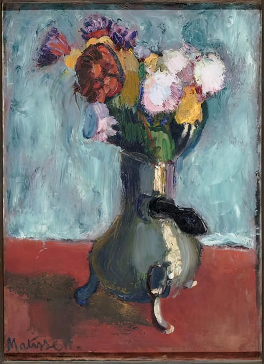 Annelies Nelck: The Modernist Master of Color and Form in Contemporary Art Prints - BOUQUET OF FLOWERS IN CHOCOLATE 1902 by Henri Matisse
