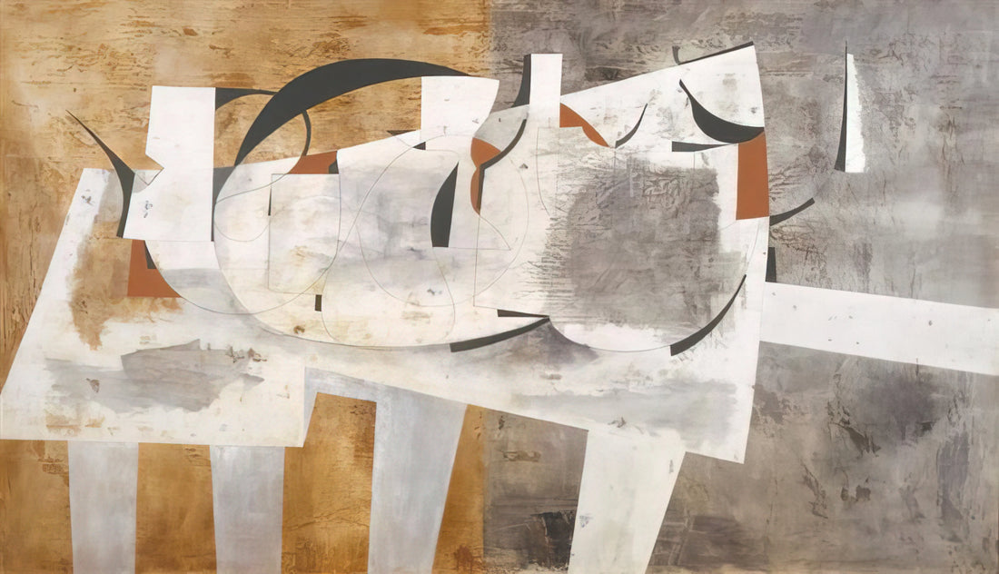 Ben Nicholson Landscapes: A Journey into Abstract Form and Cornish Light - August 1956 Val d'Orcia - 1956 by Ben Nicholson