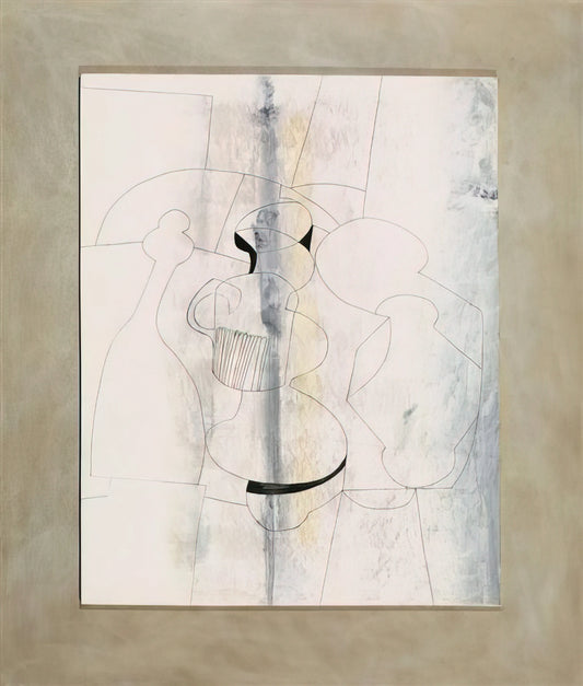 Ben Nicholson Paintings for Sale: A Guide to Collecting Modern British Abstraction - 20 April 1979 vertical stripe - 1979 by Ben Nicholson