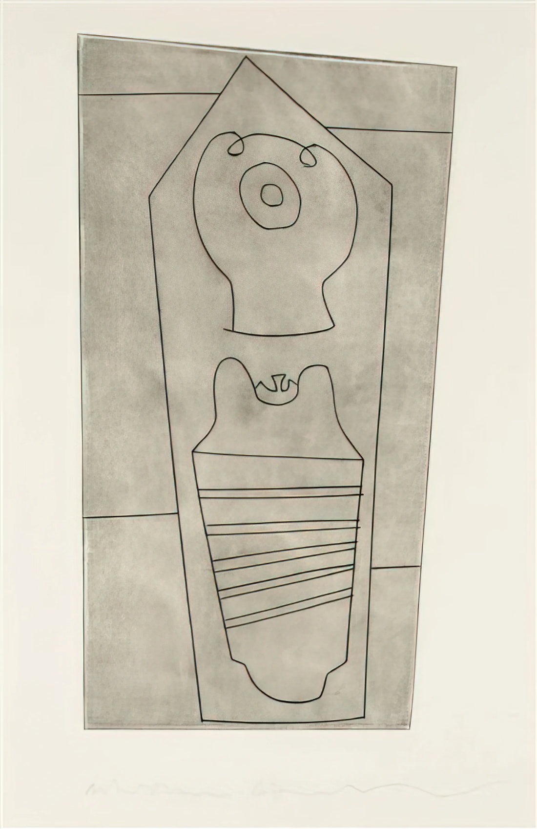 Ben Nicholson & Fred Murray: A Guide to Collecting Modern British Art Prints - Turkish form - 1967 by Ben Nicholson