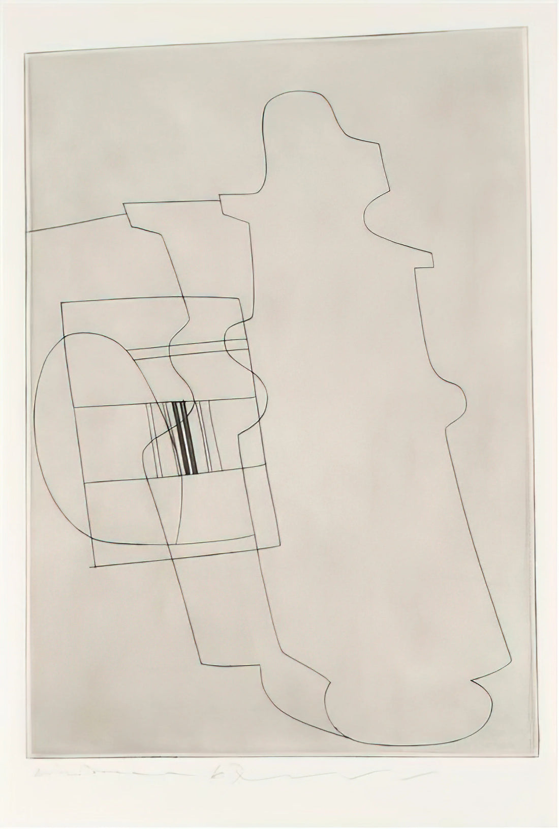Ben Nicholson and Fred Murray: Understanding a Historic Art Sale and Collecting Nicholson Prints - Glass topped bottle - 1967 by Ben Nicholson