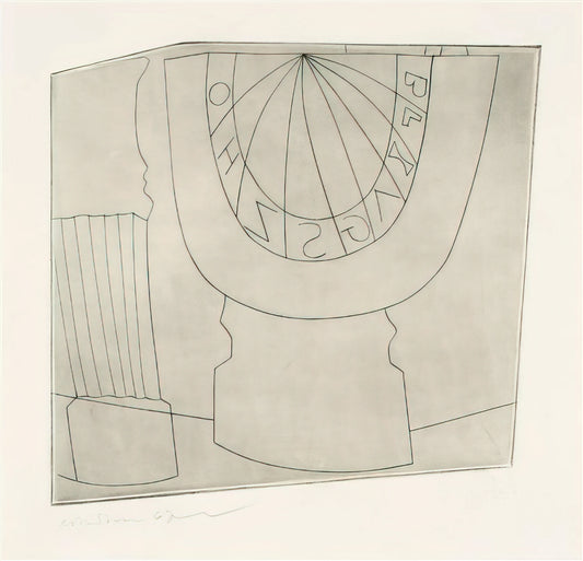 Ben Nicholson at Pallant House: A Modernist Master's Legacy in Print - Turkish sundial  column - 1967 by Ben Nicholson