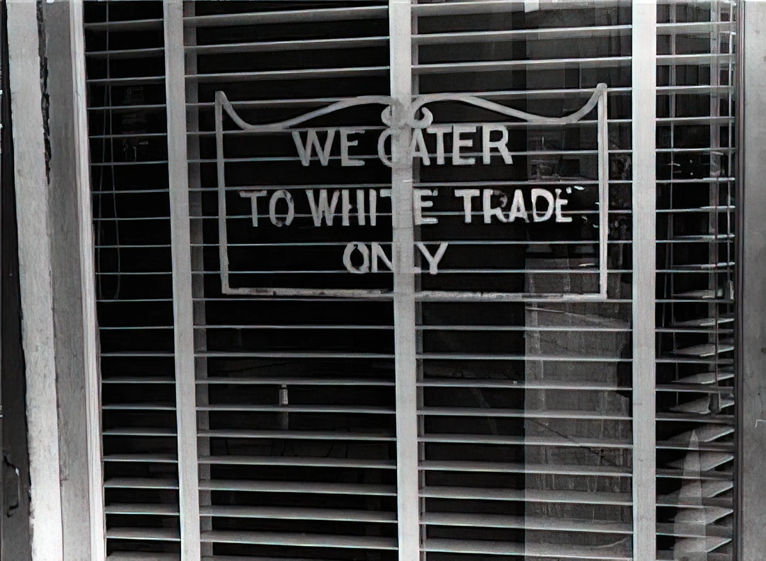 Ben Shahn Reproductions: A Guide to Owning the Social Realist's Iconic Art - SIGN ON A RESTAURANT WE CATER TO WHITE TRADE ONLY 1938 by Ben Shahn
