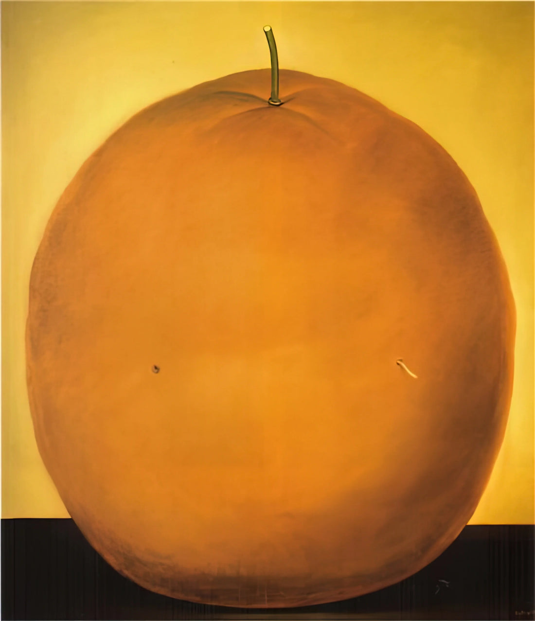 Botero's Mona Lisa Print: A Monumental Reinvention of a Renaissance Icon - ORANGE by Fernando Botero