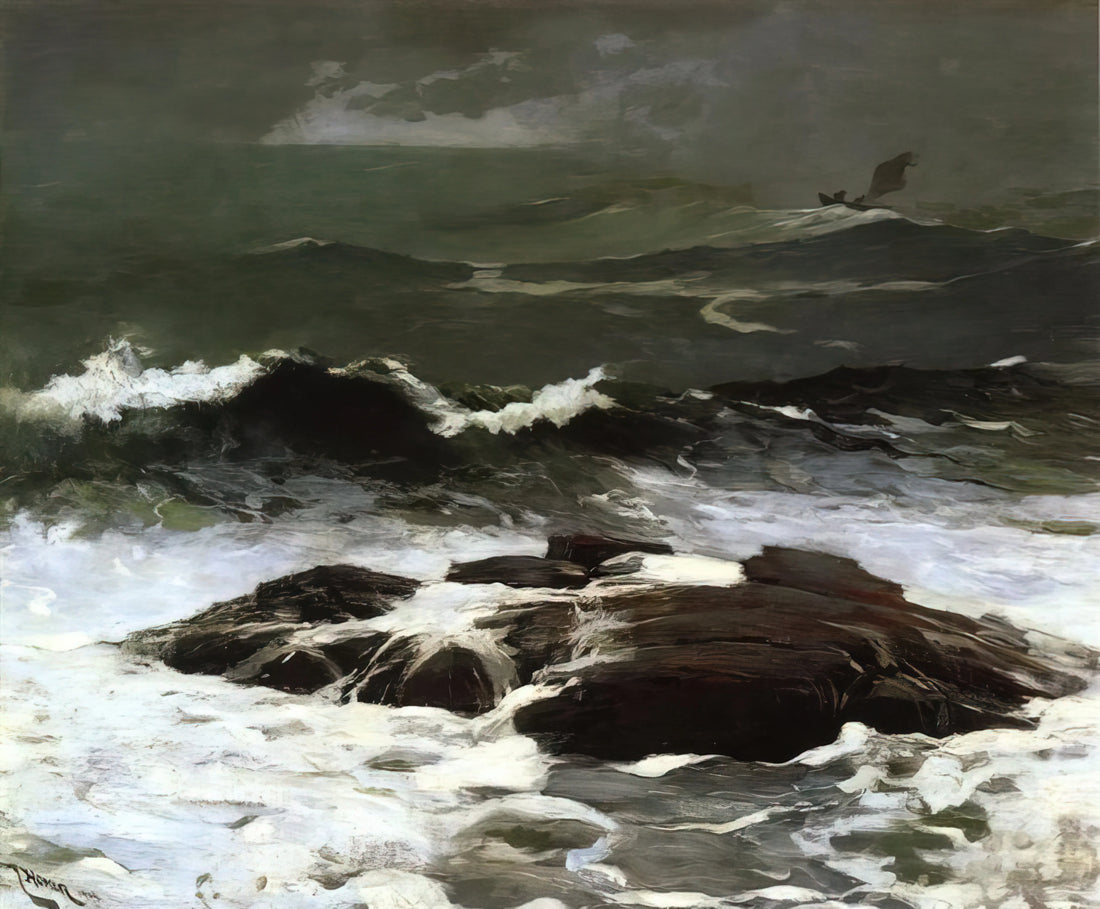 Breezing Up Painter: Winslow Homer's Masterpiece of American Maritime Art - SUMMER SQUALL 1904 by Winslow Homer