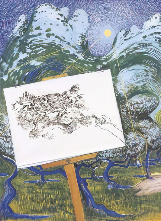 Brett Whiteley Paintings: A Journey Through Australia's Most Celebrated Artistic Vision - St-Remy de Provence - 1983 by Brett Whiteley