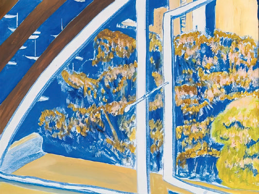 Brett Whiteley Prints on Canvas: A Collector's Guide to the Australian Master's Legacy - The Window, Lavender Bay - 1980 by Brett Whiteley