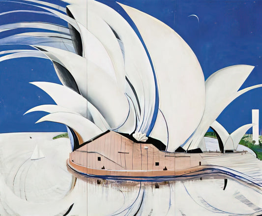 Brett Whiteley's Most Expensive Painting: The Lavender Bay Masterpiece That Broke Records - Opera House - 1982 by Brett Whiteley