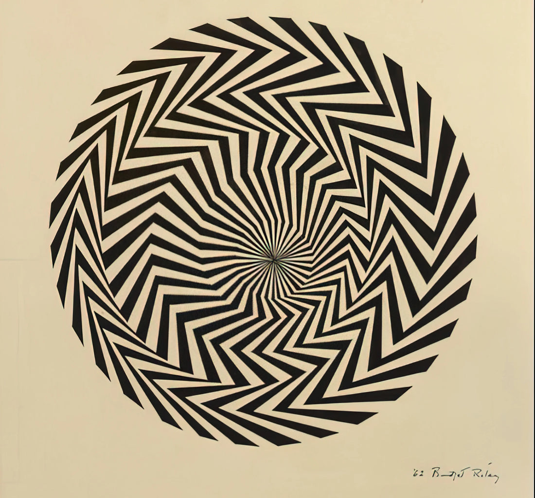 Bridget Riley Posters for Sale: A Collector's Guide to Op Art Masterpieces - BLAZE STUDY 1962 by Bridget Riley