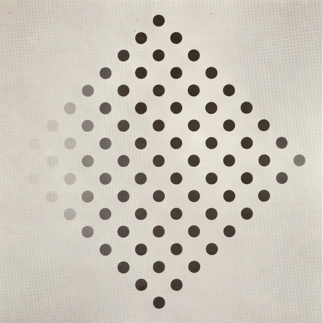 Bridget Riley Prints & Posters: The Enduring Allure of Op Art Mastery - BLACK TO WHITE DISKS 1952 by Bridget Riley