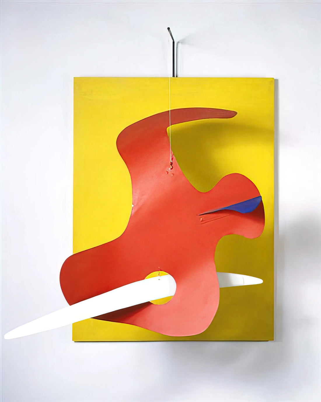 Calder Art Work: The Kinetic Genius of Alexander Calder's Mobiles and Sculptures - FORM AGAINST YELLOW YELLOW PANEL 1936 by Alexander Calder
