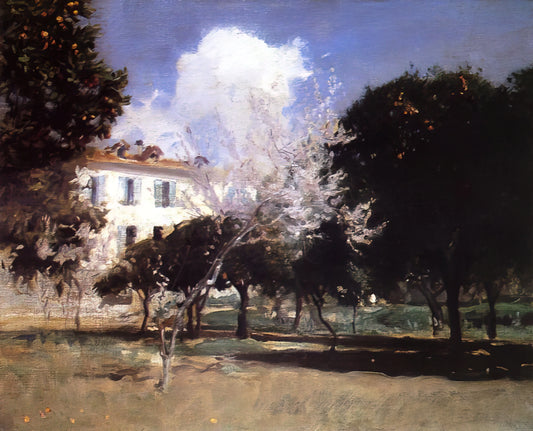 Carnation Lily Lily Rose Framed Print: A Masterpiece of Nocturnal Impressionism by John Singer Sargent - House and Garden by John Singer Sargent