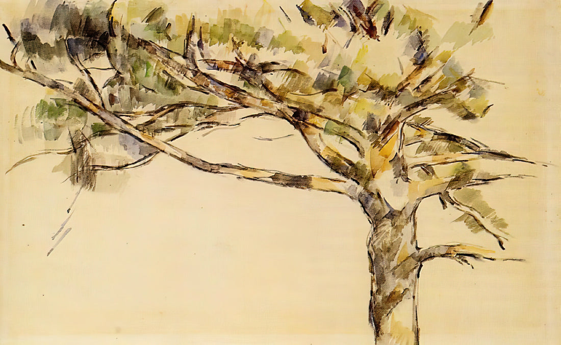 Cézanne Art Prints: The Post-Impressionist Master's Legacy in Modern Reproduction - Large Pine by Paul Cézanne