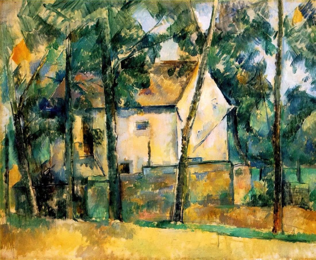 Cézanne in 1873: The Pivotal Year That Redefined Modern Art - House and Trees by Paul Cézanne
