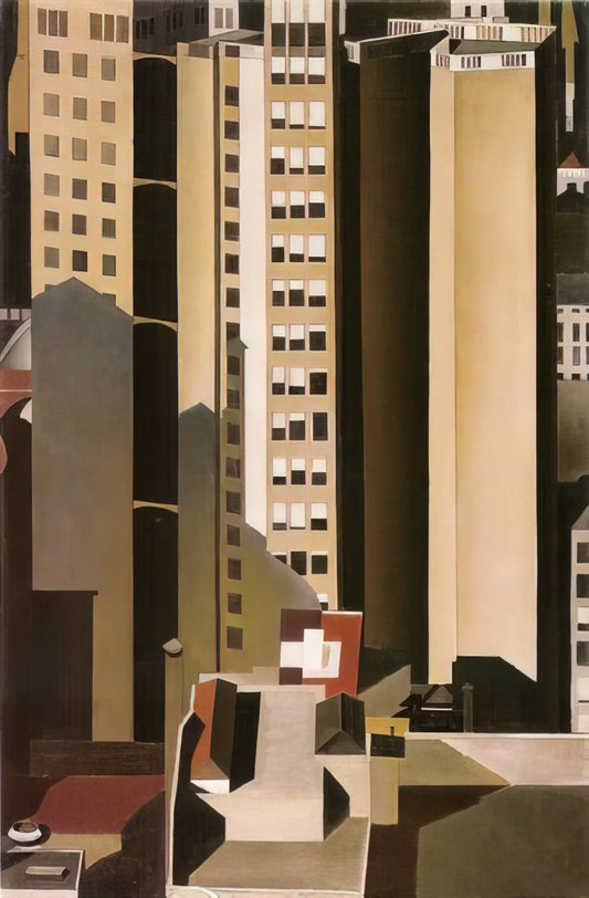 Charles Sheeler: The Precisionist Visionary Who Redefined American Art - Skyscrapers - 1922 by Charles Sheeler