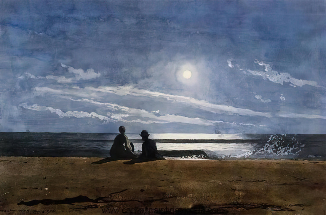 Clark Museum Winslow Homer: Exploring the Artist's Legacy Through Masterful Prints - MOONLIGHT by Winslow Homer