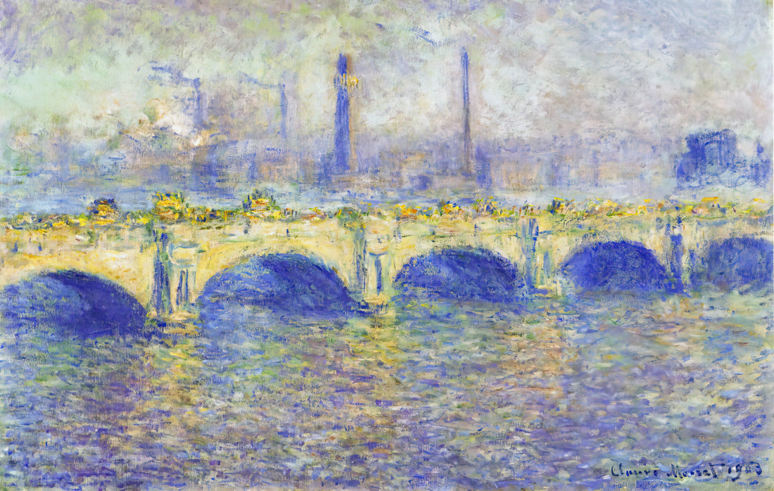 Claude Monet Framed: A Curator's Guide to Museum-Quality Presentation - Waterloo Bridge, Effect of the Sun by claude monet