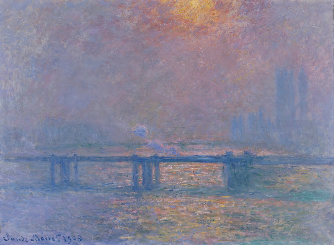 Claude Monet Paintings: The Revolutionary Vision of Impressionism - Charing Cross Bridge, The Thames by claude monet