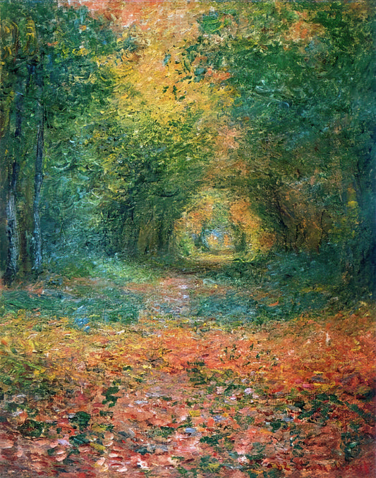 Claude Monet Park Paintings: The Impressionist's Obsession with Nature and Light - The Undergrowth in the Forest of Saint-Germain by claude monet