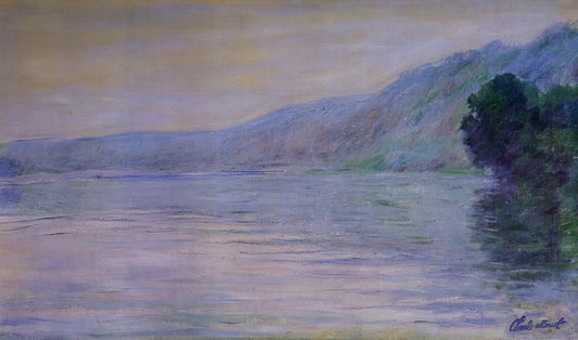 Claude Monet Water Lilies Print: A Collector's Guide to Impressionist Masterpieces - The Seine at Port-Villez, Blue Effect by claude monet