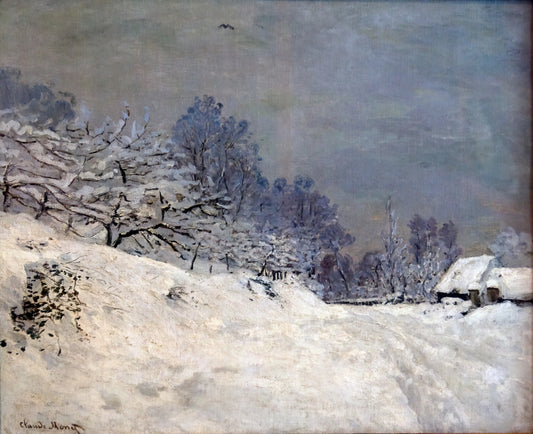 Claude Monet Water: The Revolutionary Depiction of Liquid Light - The Road in front of Saint-Simeon Farm in Winter by claude monet