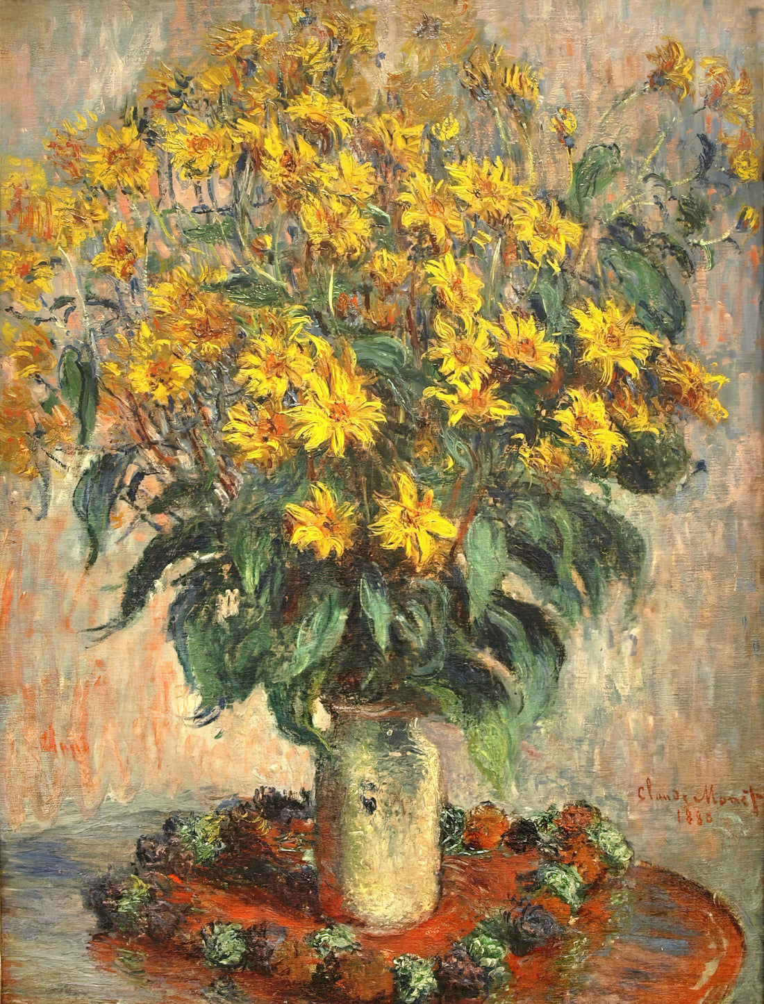 Claude Monet: The Master of Light and Impressionist Vision - Jerusalem Artichokes by claude monet