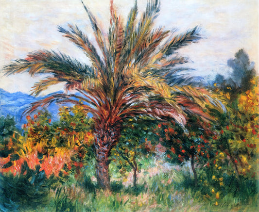Claude Monet's Orangerie: An Immersive Symphony of Water Lilies - Palm Tree at Bordighera by claude monet