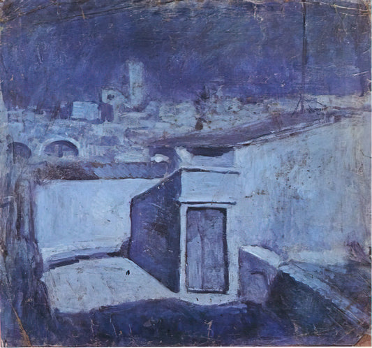 Cubism 3D Art: The Revolutionary Movement That Shattered Perspective - The roofs of Barcelona in the moonlight by Pablo Picasso