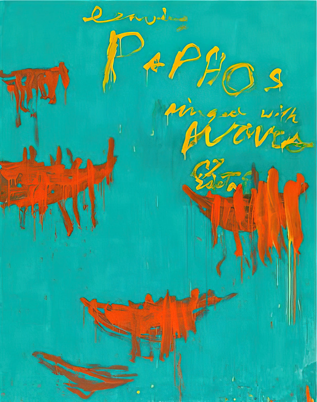 Cy Twombly 1962: The Pivotal Year That Transformed Abstract Expressionism - Leaving Paphos Ringed With Waves III by Cy Twombly