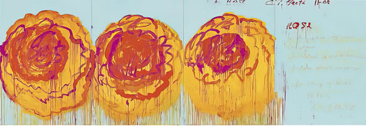Cy Twombly at the Getty: A Legacy of Graffiti, Poetry, and Mythological Resonance - The Rose  I  by Cy Twombly